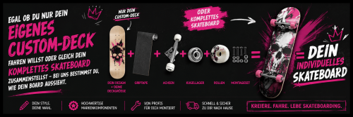 COCAMÜ Custom-Deck! Dein Design. Dein Style. Dein Board.
